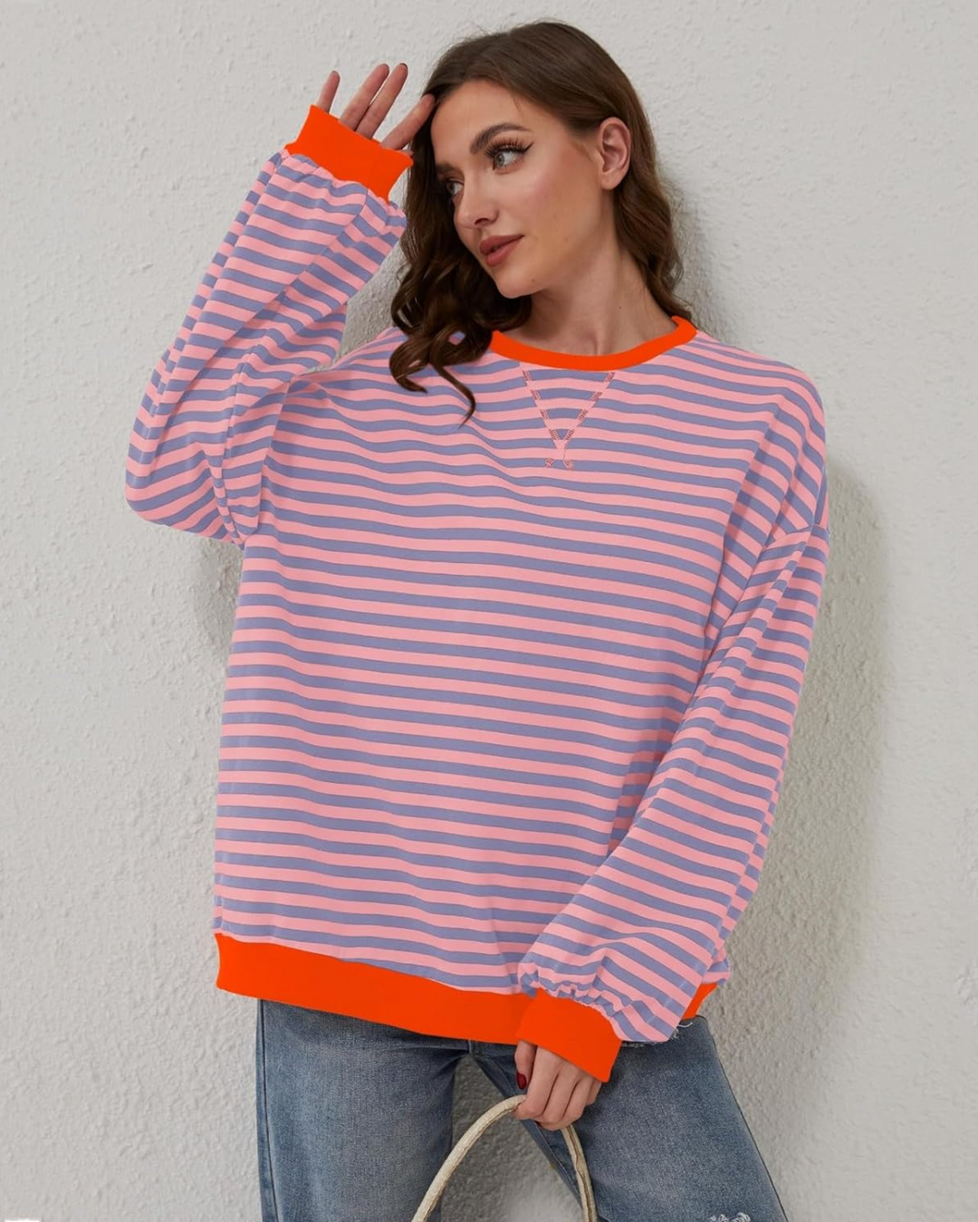 Loua™ | Oversized Striped Pullover