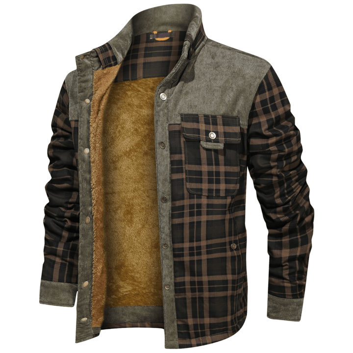 Manfred | Warme Gestreifte Flanelljacke