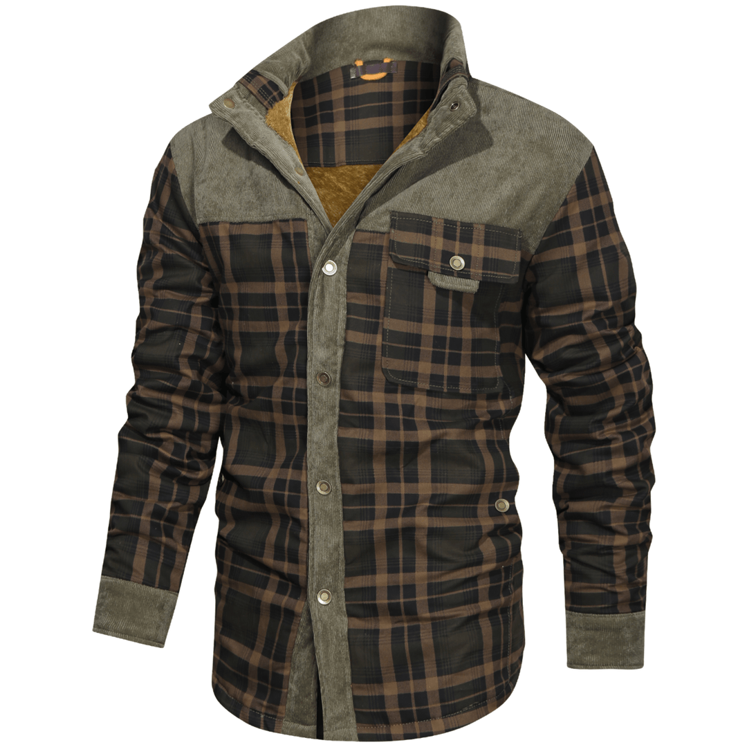 Manfred | Warme Gestreifte Flanelljacke