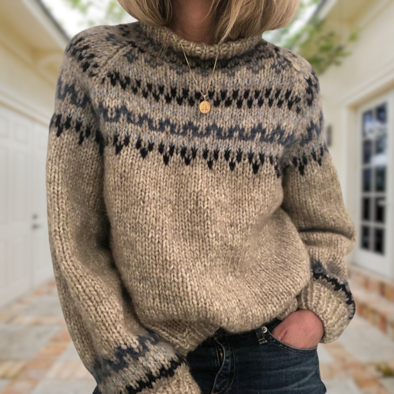 FRANCES – PULLOVER MIT KLASSISCHEN MUSTERN