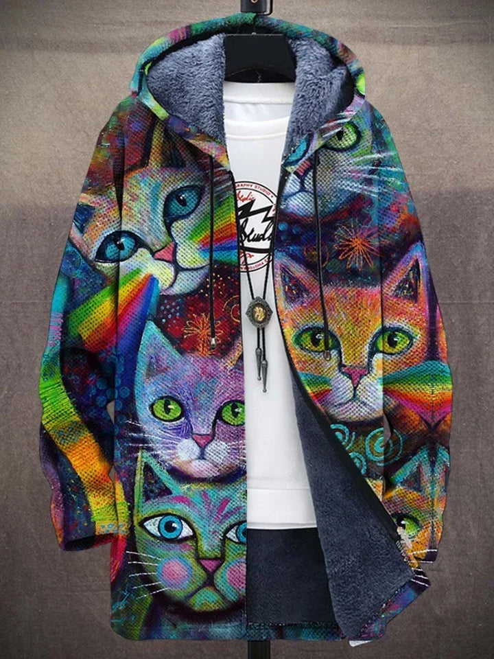 CatLove™ - Elegante Designerjacke mit künstlerischem Druck