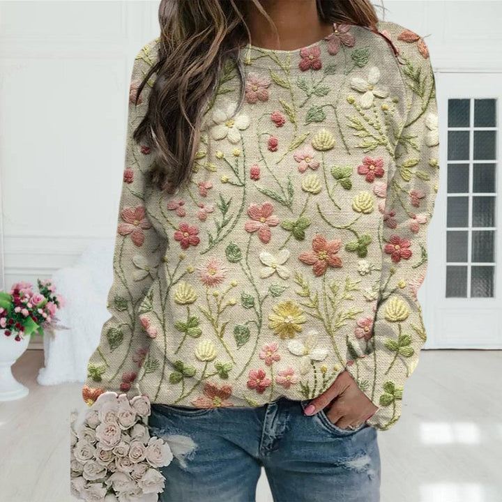 Stella™ | Pullover mit Blumenmuster für Frauen